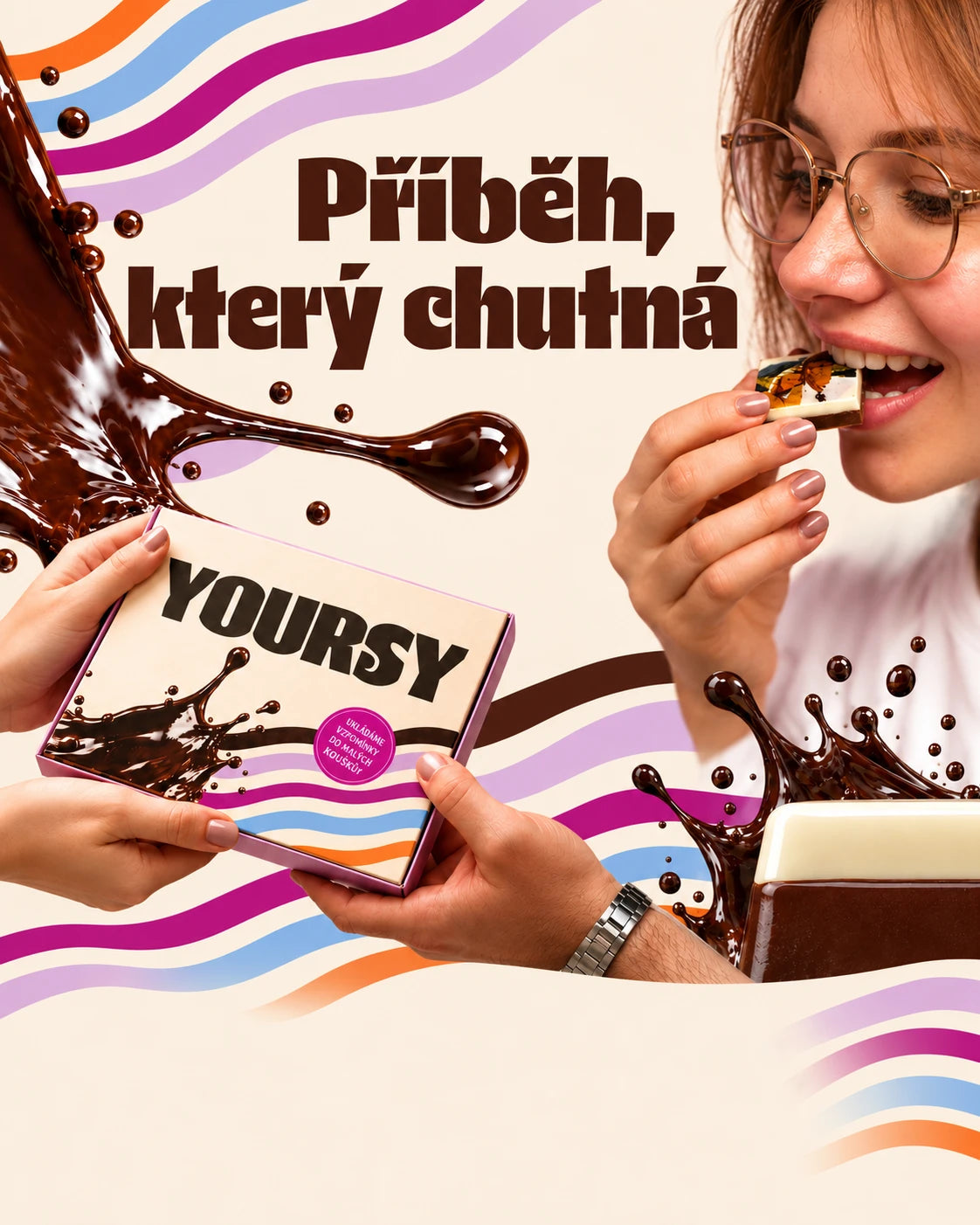 Příběh, který chutná – čokoláda Yoursy s vlastní fotkou